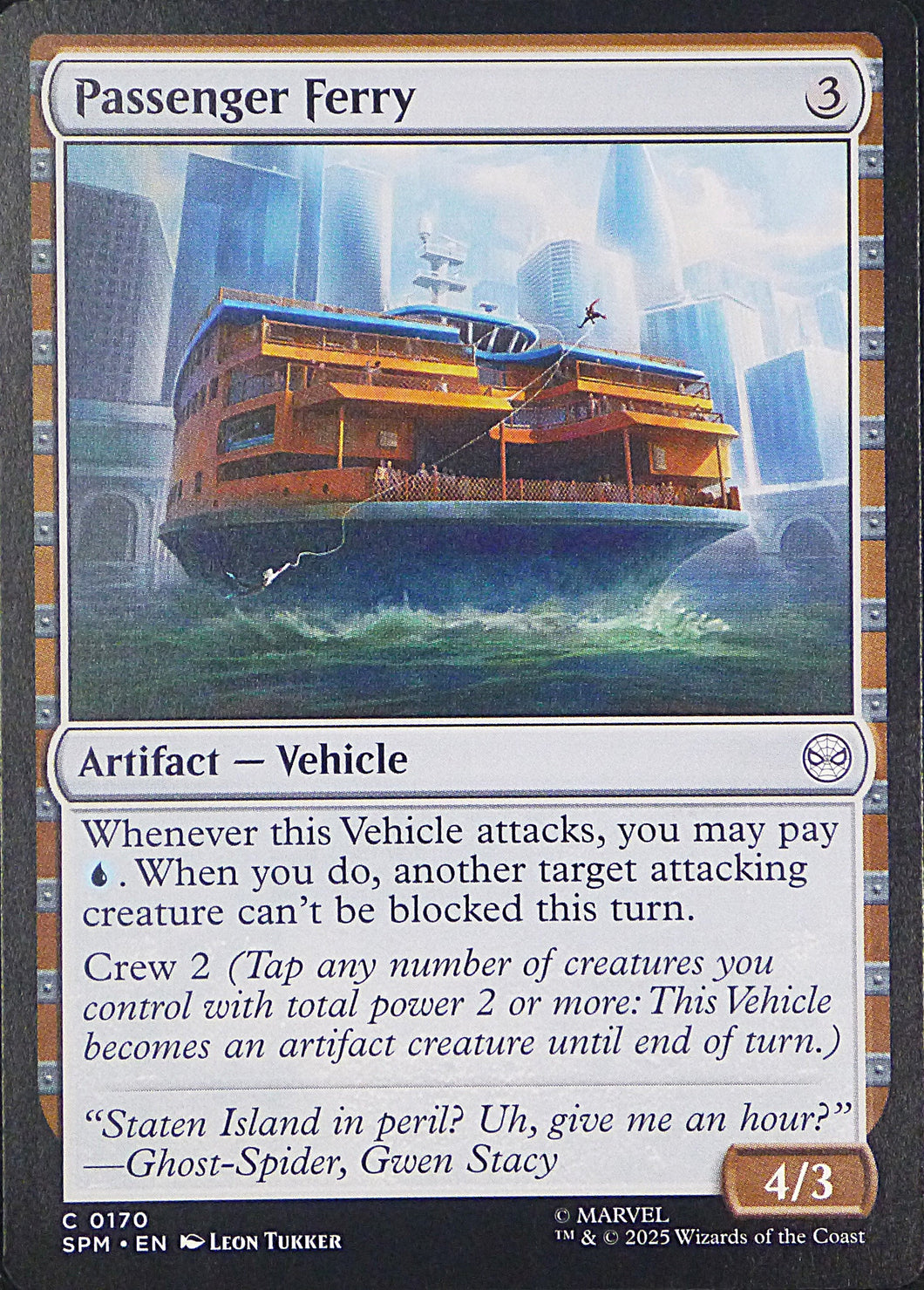 Magic the Gathering: Spider-Man

Passenger Ferry SPM C0170