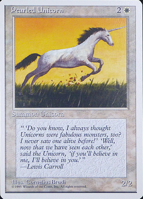 Magic the Gathering: Fourth Edition

Pearled Unicorn Fourth C0039