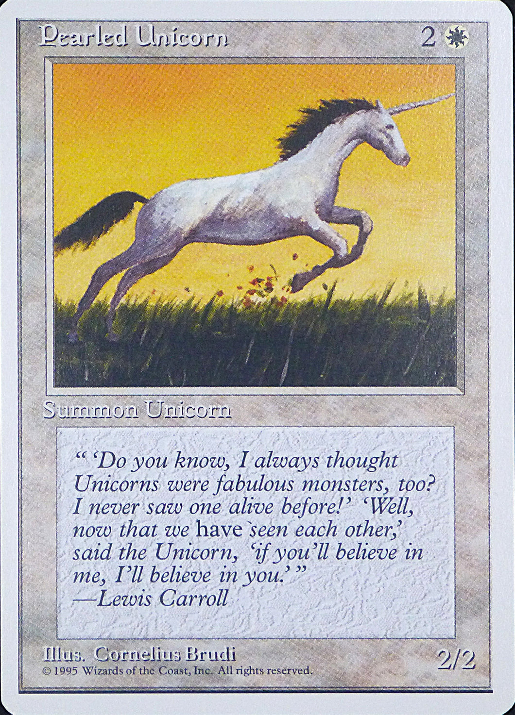 Magic the Gathering: Fourth Edition

Pearled Unicorn Fourth C0039