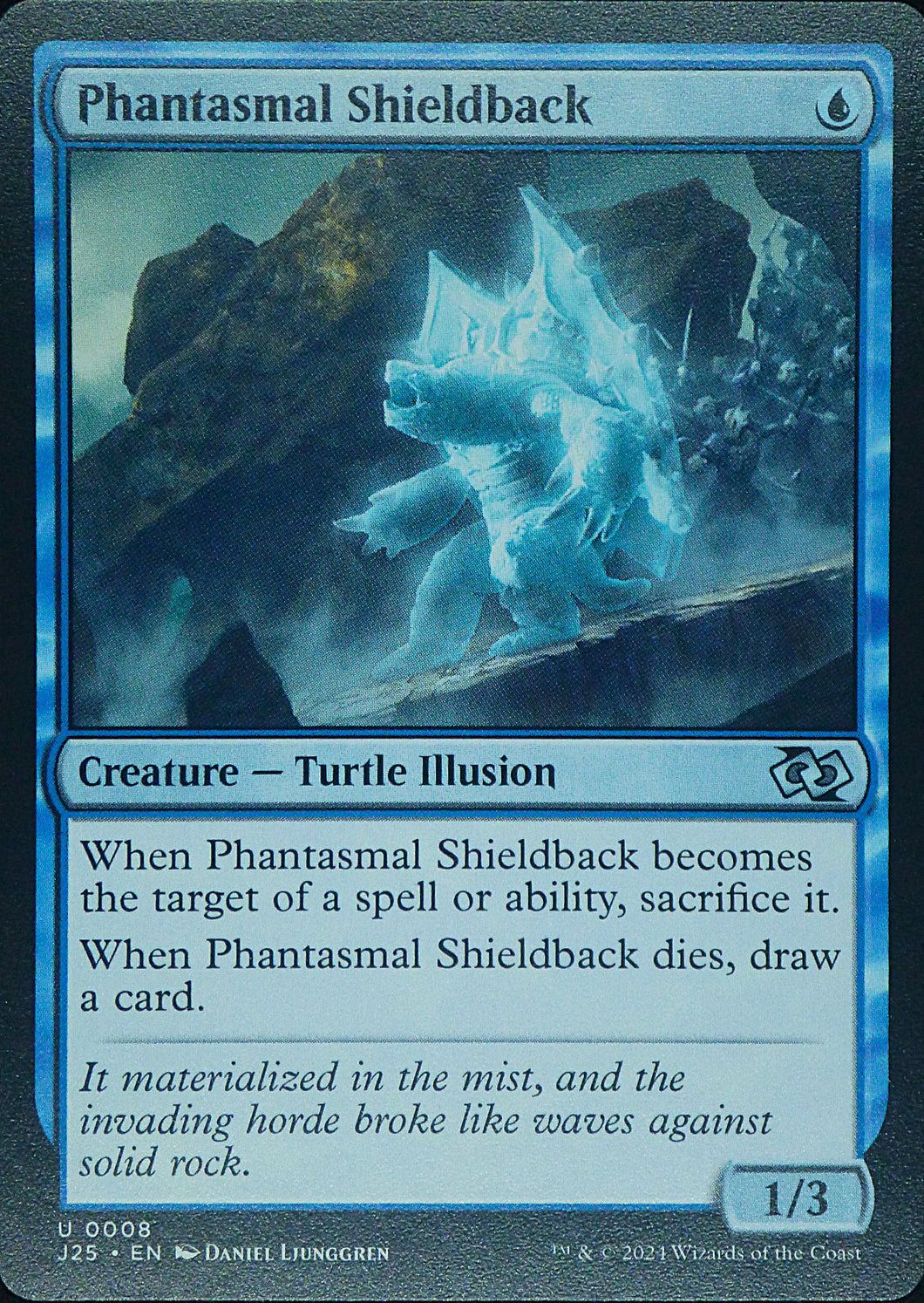 Magic the Gathering: Foundations Jumpstart

Phantasmal Shieldback J25 U0008