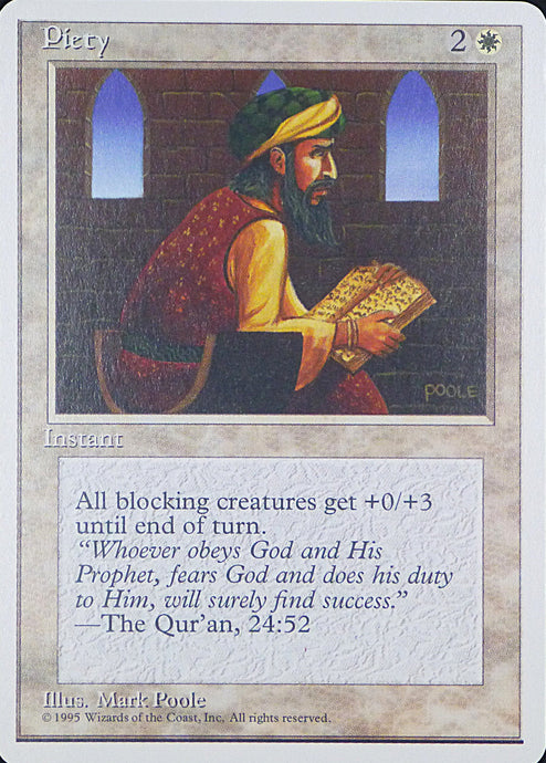 Magic the Gathering: Fourth Edition

Piety Fourth C0041