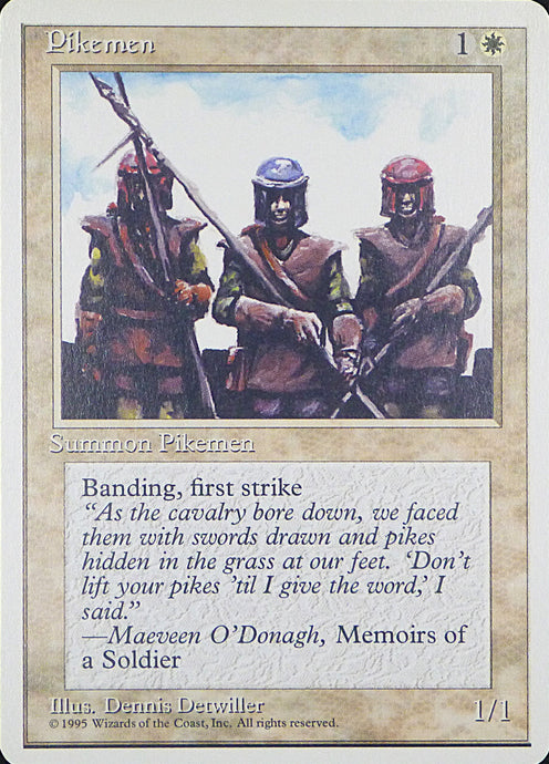 Magic the Gathering: Fourth Edition

Pikemen Fourth C0042