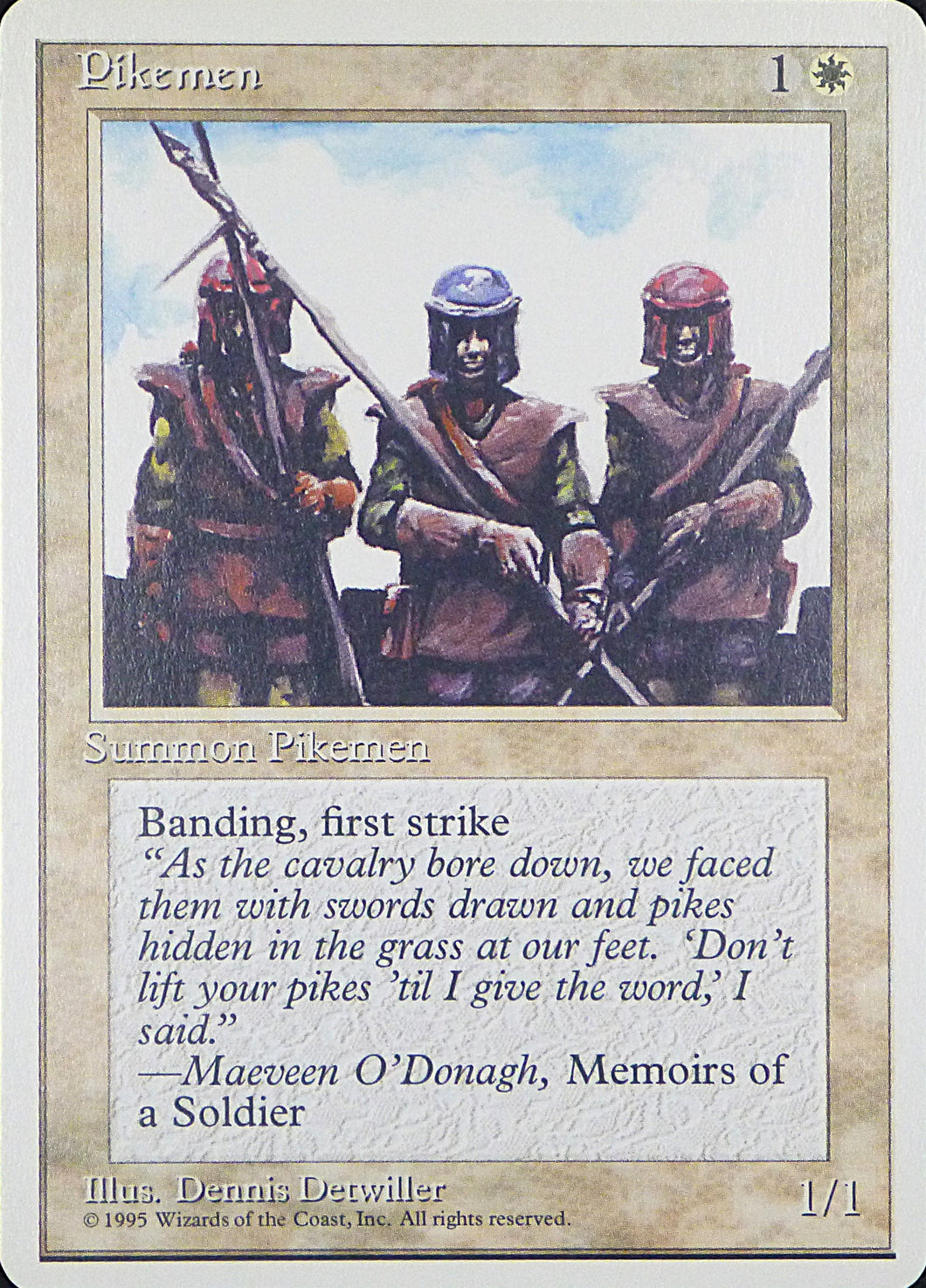 Magic the Gathering: Fourth Edition

Pikemen Fourth C0042