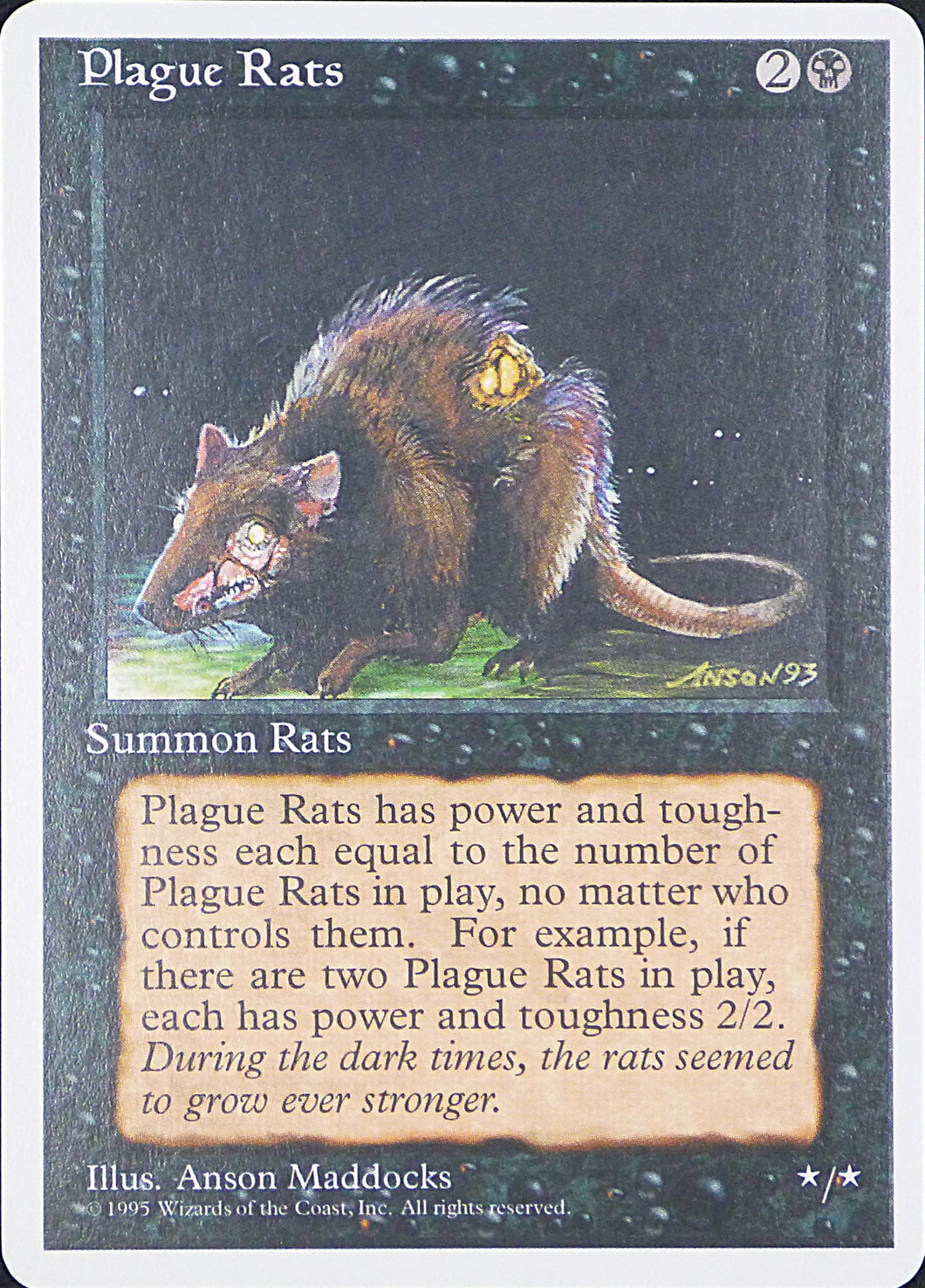 Magic the Gathering: Fourth Edition

Plague Rats Fourth C0154