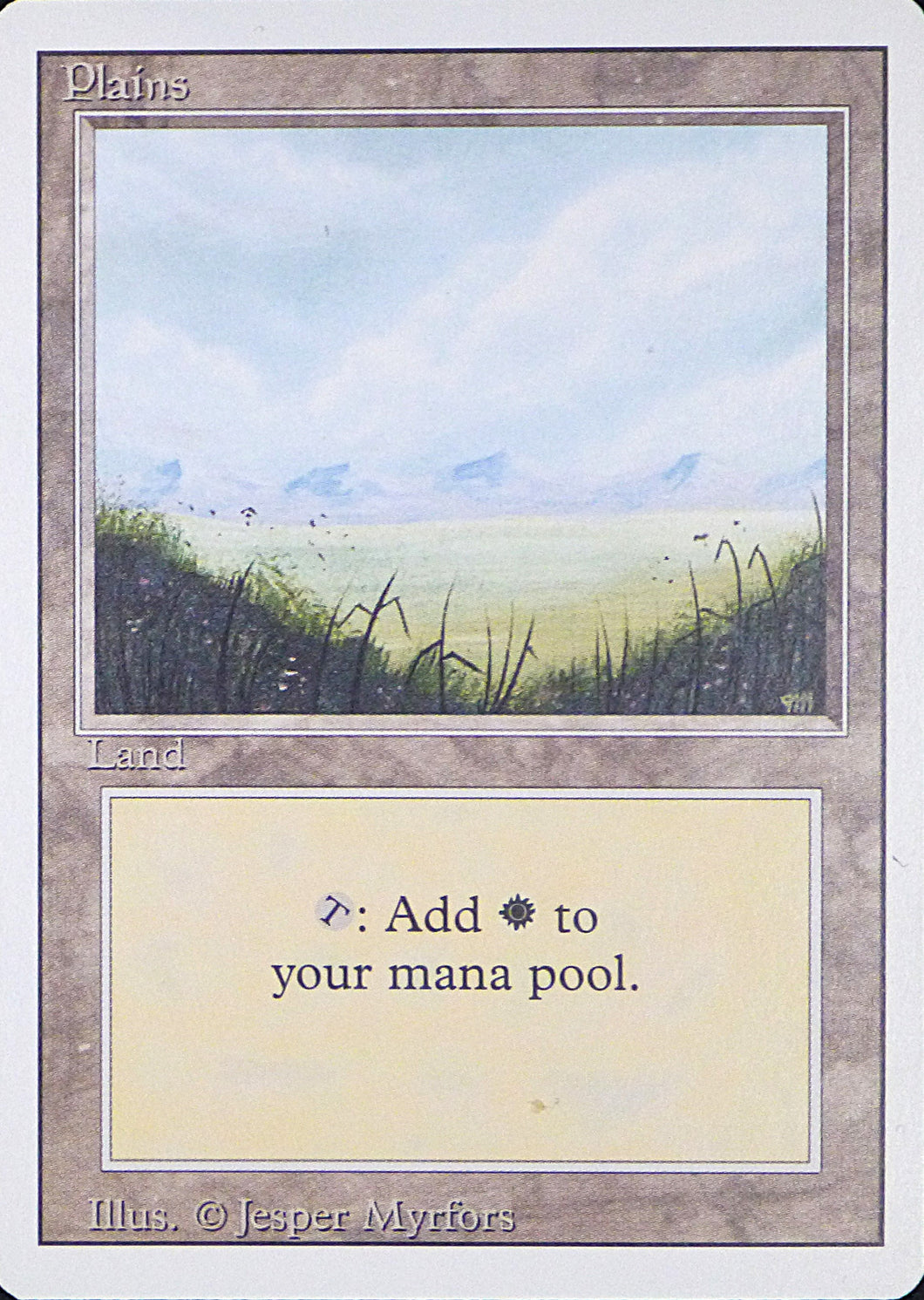 Magic the Gathering: Revised/3rd Edition

Plains - Revised - Common - 292