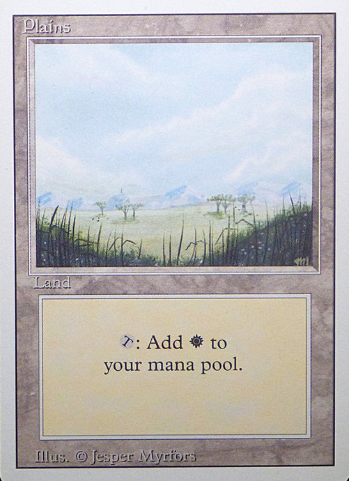 Magic the Gathering: Revised/3rd Edition

Plains - Revised - Common - 293