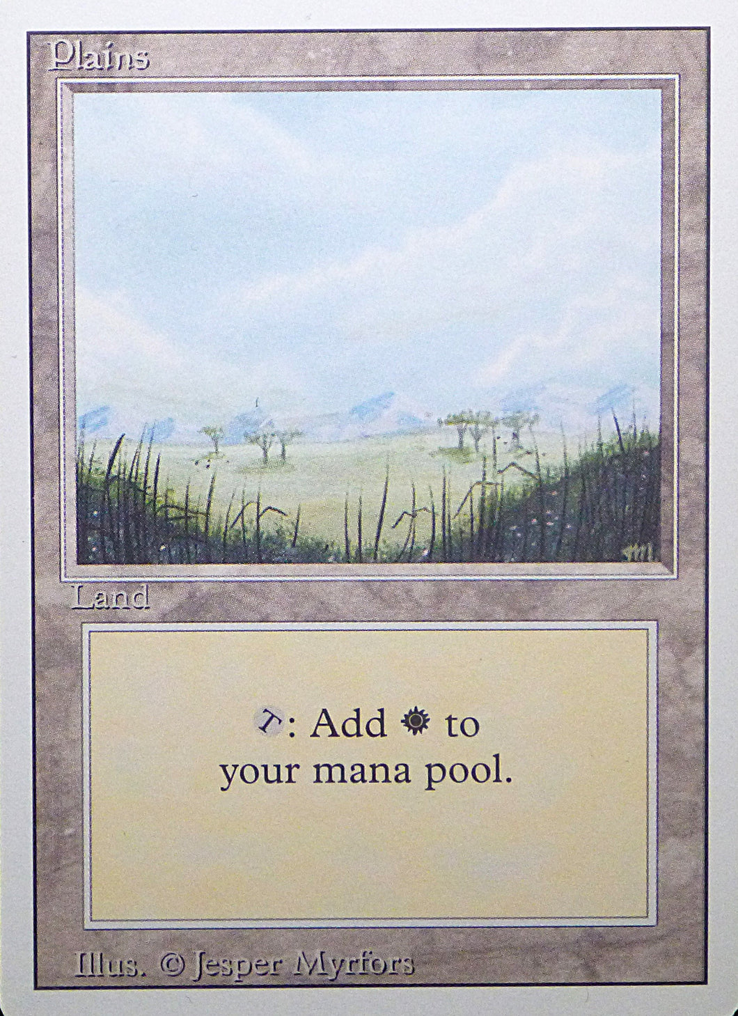 Magic the Gathering: Revised/3rd Edition

Plains - Revised - Common - 293