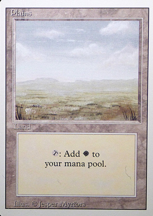 Magic the Gathering: Revised/3rd Edition

Plains - Revised - Common - 294