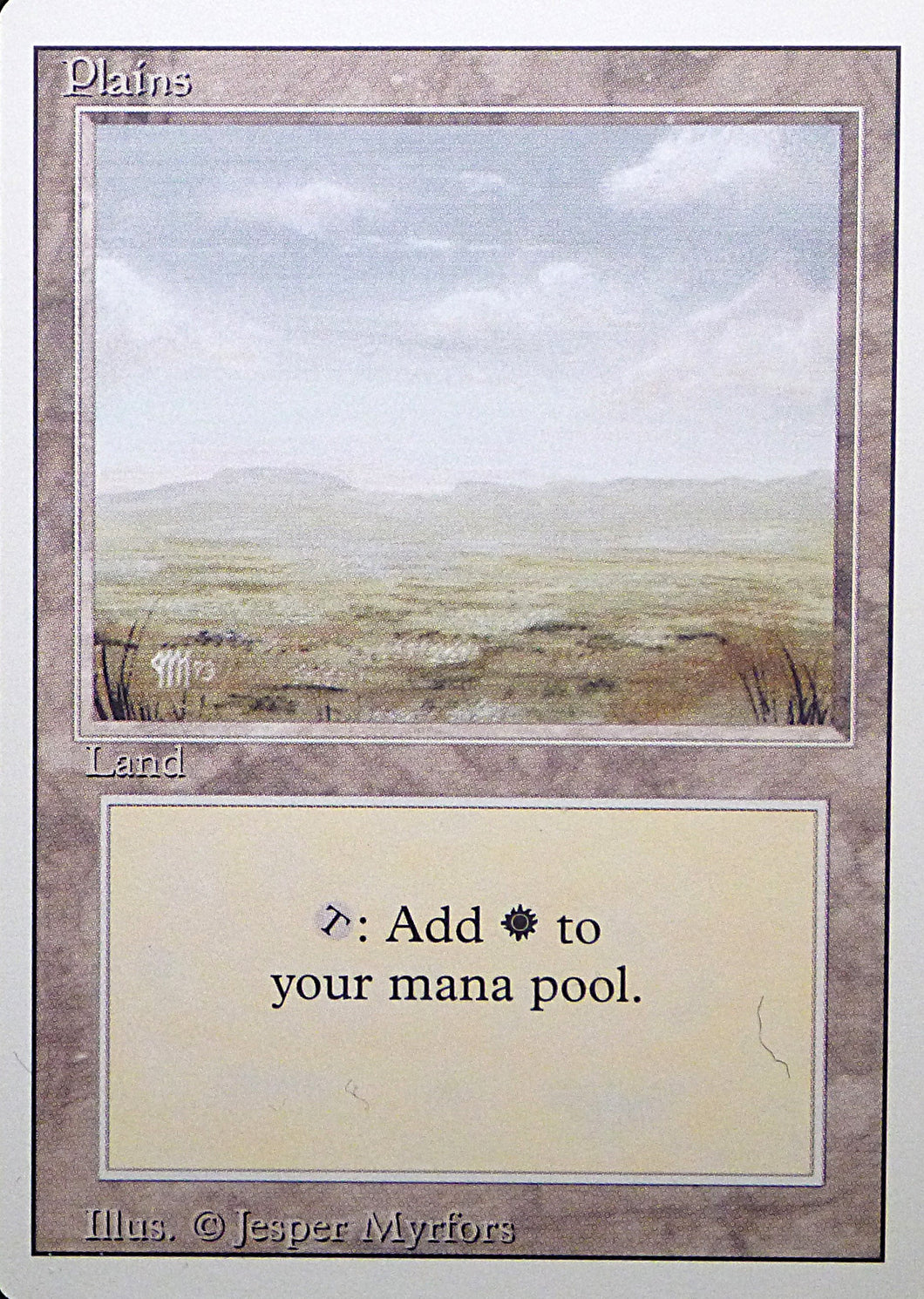 Magic the Gathering: Revised/3rd Edition

Plains - Revised - Common - 294