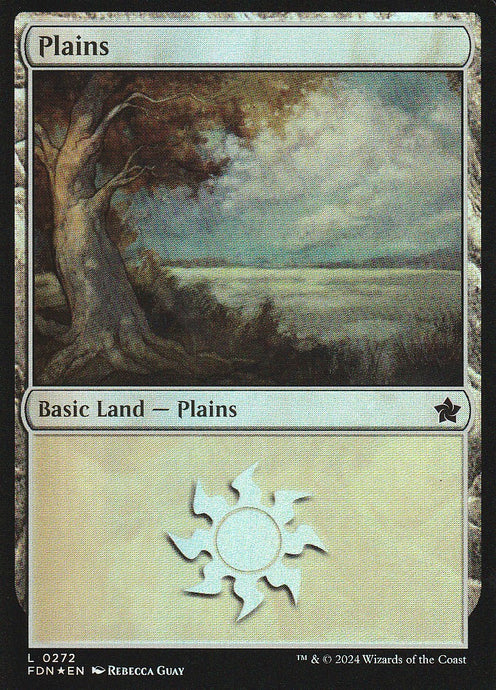 Magic the Gathering: Foundations Plains FDN L0272 Foil
