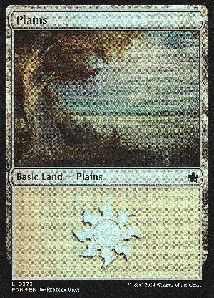 Magic the Gathering: Foundations Plains FDN L0272 Foil