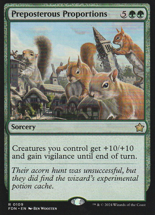 Magic the Gathering: Foundations Preposterous Proportions FDN R0109