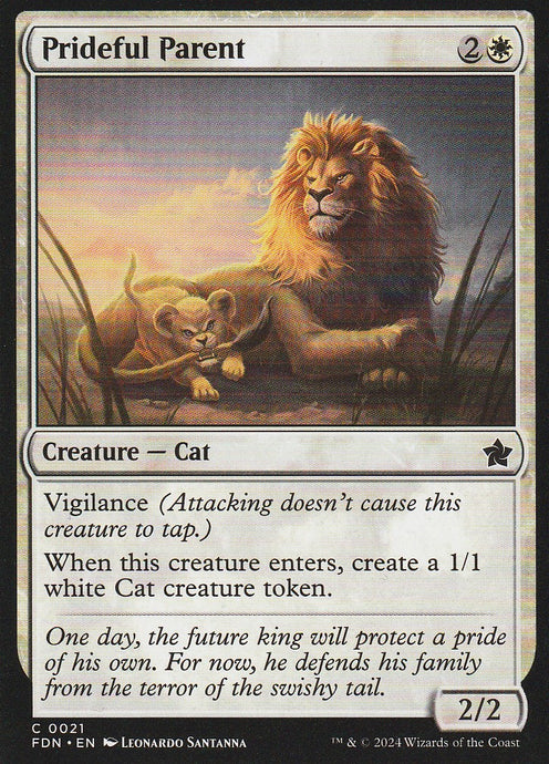Magic the Gathering: Foundations Prideful Parent FDN C0021 Non-Foil