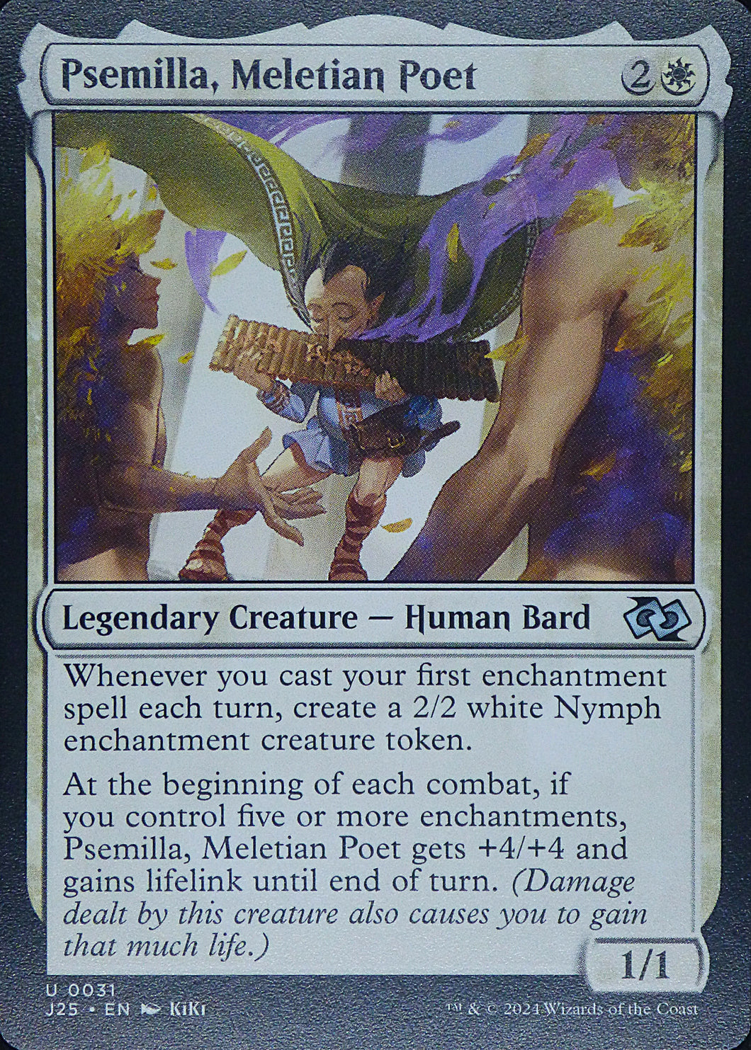 Magic the Gathering: Foundations Jumpstart

Psemilla, Meletian Poet J25 U0031