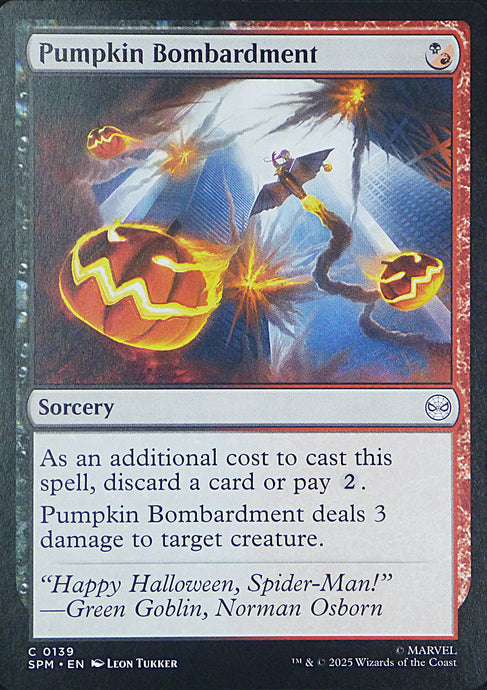 Magic the Gathering: Spider-Man

Pumpkin Bombardment SPM C0139