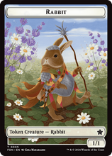 Load image into Gallery viewer, Magic the Gathering: Foundations

Rabbit FDN T0005 Non-Foil

This card has been never played and placed straight in to a Ultra Pro Penny Sleeve
