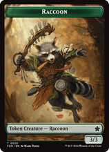 Load image into Gallery viewer, Magic the Gathering: Foundations

Racoon FDN T0020 Token (Foundations)

This card has been never played and placed straight in to a Ultra Pro Penny Sleeve
