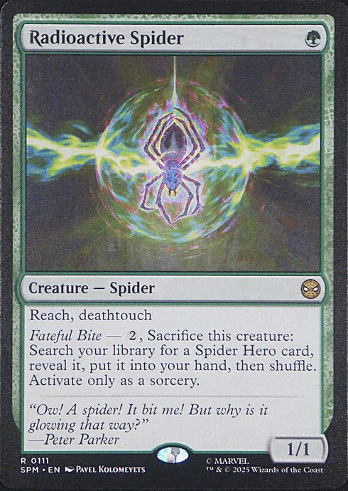 Magic the Gathering: Spider-Man

Radioactive Spider SPM R0111