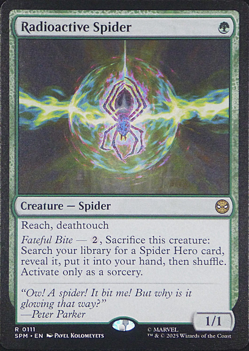 Magic the Gathering: Spider-Man

Radioactive Spider SPM R0111