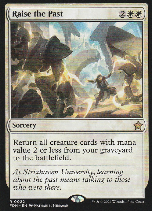 Magic the Gathering: Foundations Raise the Past FDN R0022