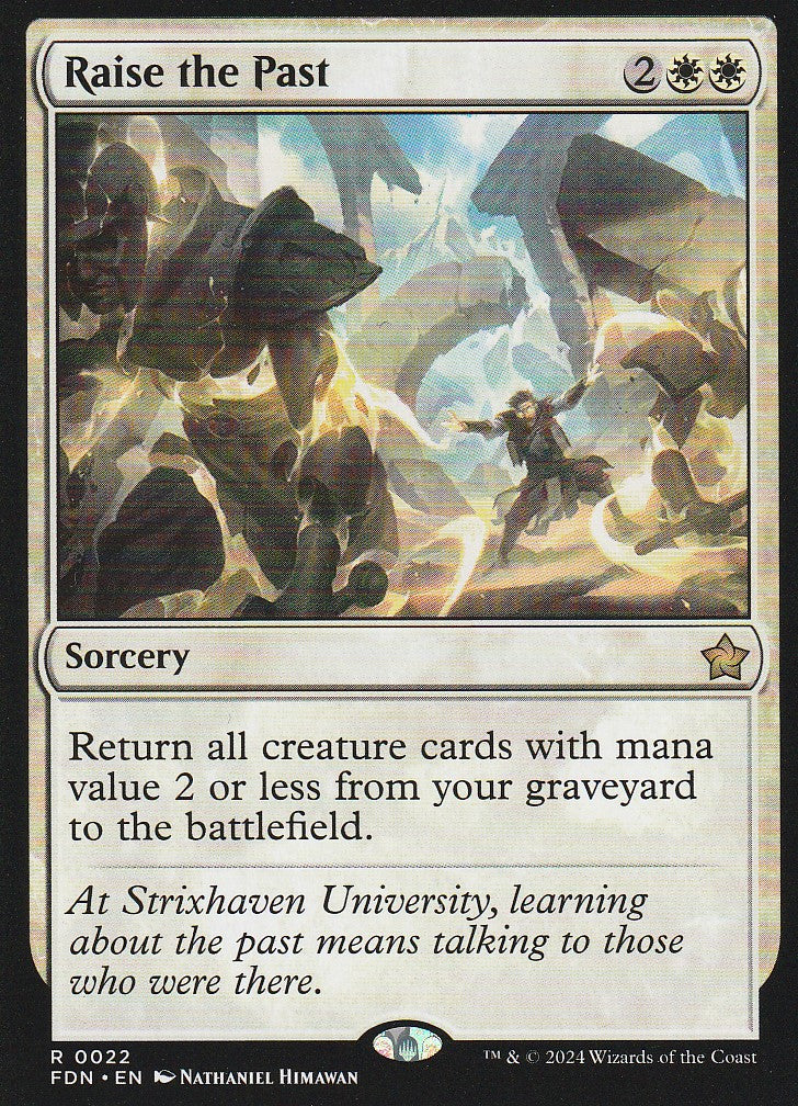 Magic the Gathering: Foundations Raise the Past FDN R0022