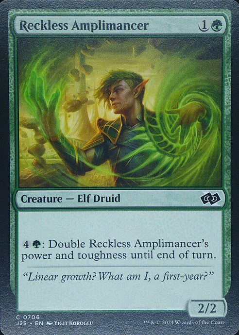 Magic the Gathering: Foundations Jumpstart

Reckless Amplimancer J25 C0706