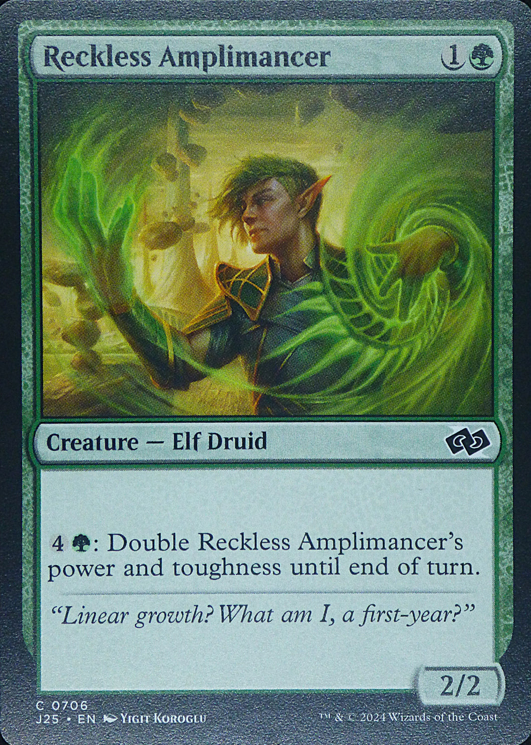 Magic the Gathering: Foundations Jumpstart

Reckless Amplimancer J25 C0706