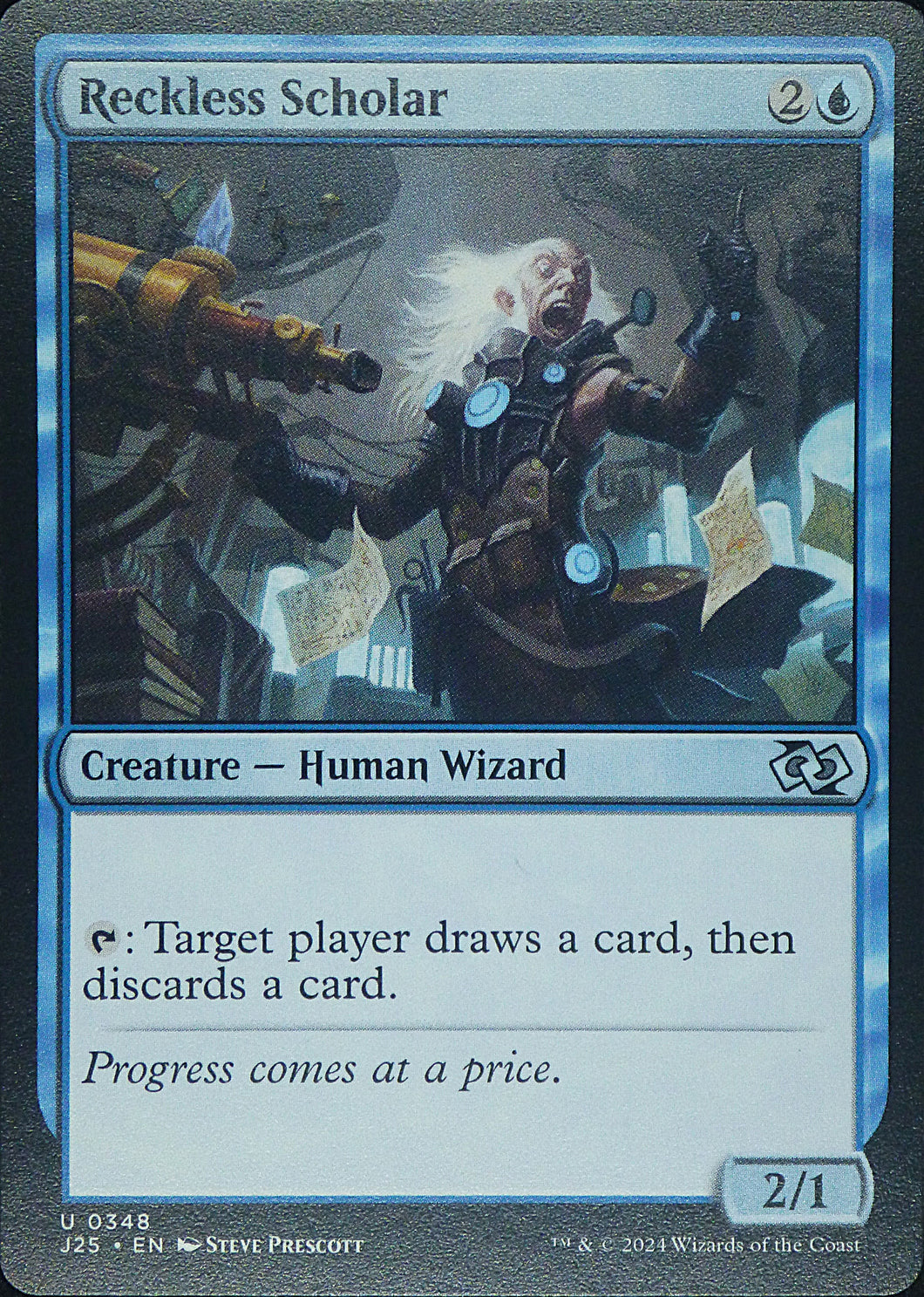 Magic the Gathering: Foundations Jumpstart

Reckless Scholar J25 U0348
