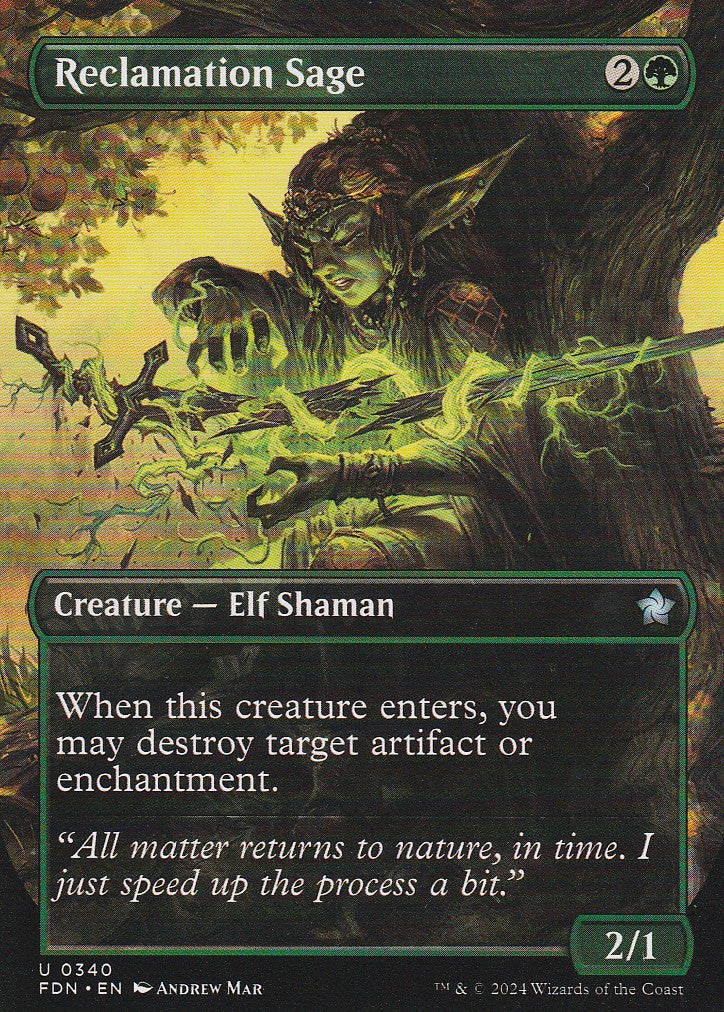 Magic the Gathering: Foundations Reclamation Sage FDN U0340 Non-Foil