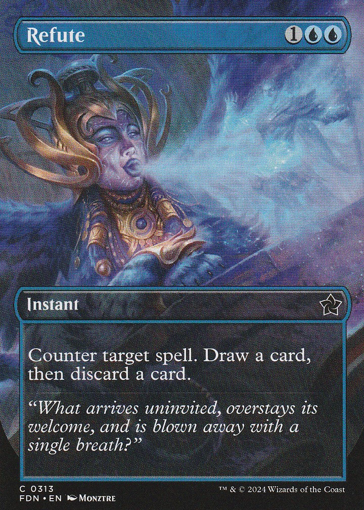 Magic the Gathering: Foundations Refute (Borderless) FDN C0313 Non-Foil