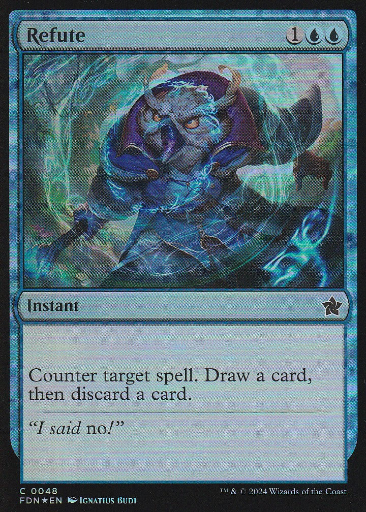 Magic the Gathering: Foundations Refute FDN C0048 Foil