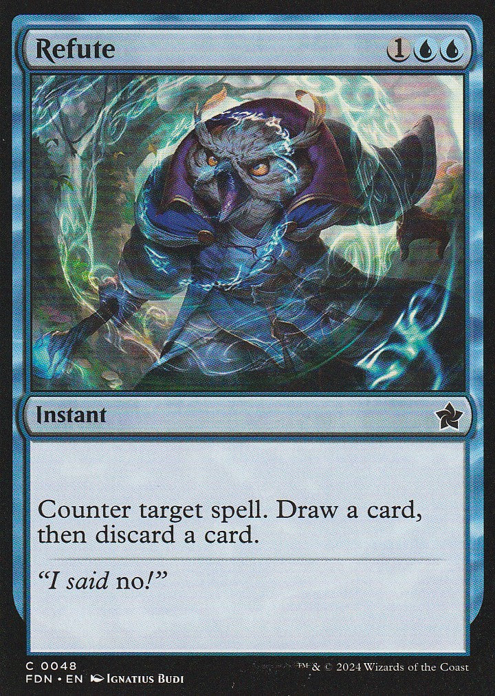 Magic the Gathering: Foundations Refute FDN C0048 Non-Foil