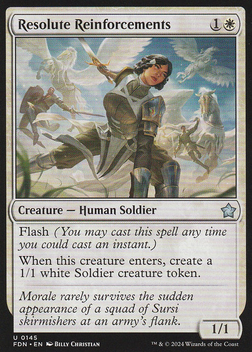 Magic the Gathering: Foundations Resolute Reinforcements FDN U0145 Non-Foil