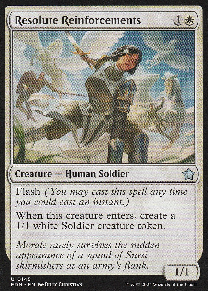 Magic the Gathering: Foundations Resolute Reinforcements FDN U0145 Non-Foil