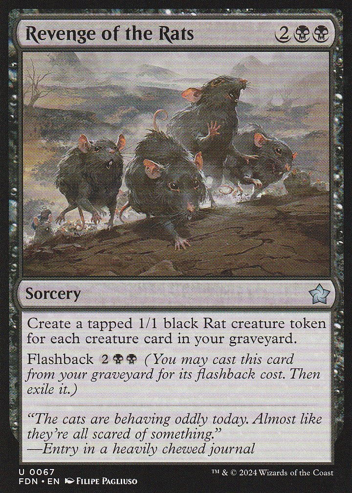 Magic the Gathering: Foundations Revenge of the Rats FDN U0067 Non-Foil