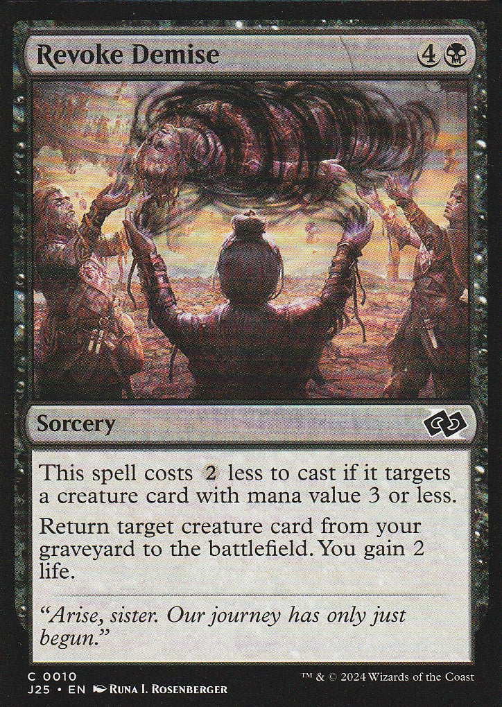 Magic the Gathering: Foundations Jumpstart Revoke Demise J25 C0010