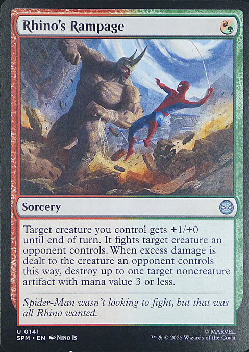Magic the Gathering: Spider-Man

Rhino's Rampage SPM U0141