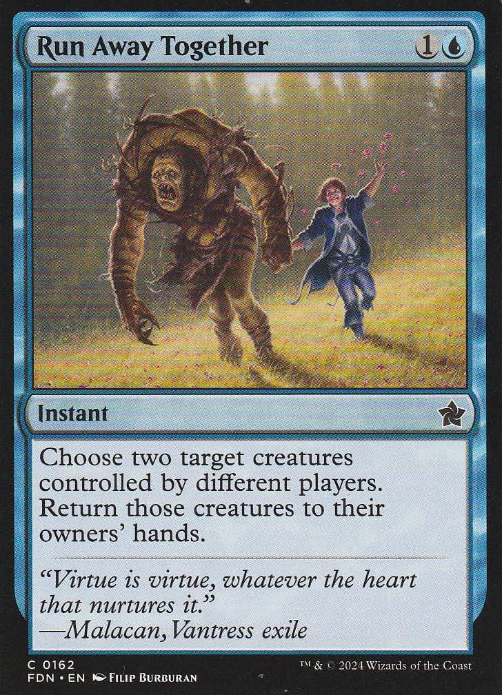 Magic the Gathering: Foundations Run Away Together FDN C0162 Non-Foil