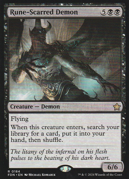 Magic the Gathering: Foundations Rune-Scarred Demon FDN R0184