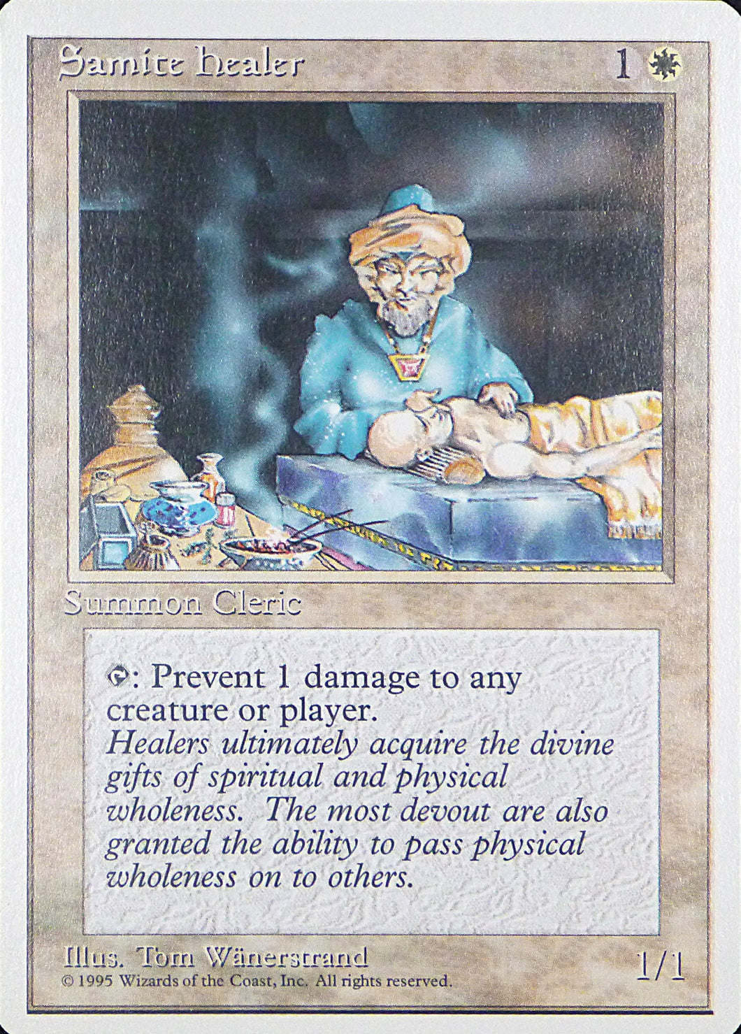 Magic the Gathering: Fourth Edition

Samite Healer Fourth C0047