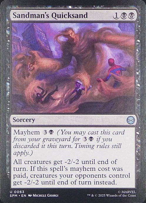 Magic the Gathering: Spider-Man

Sandman's Quicksand SPM U0063