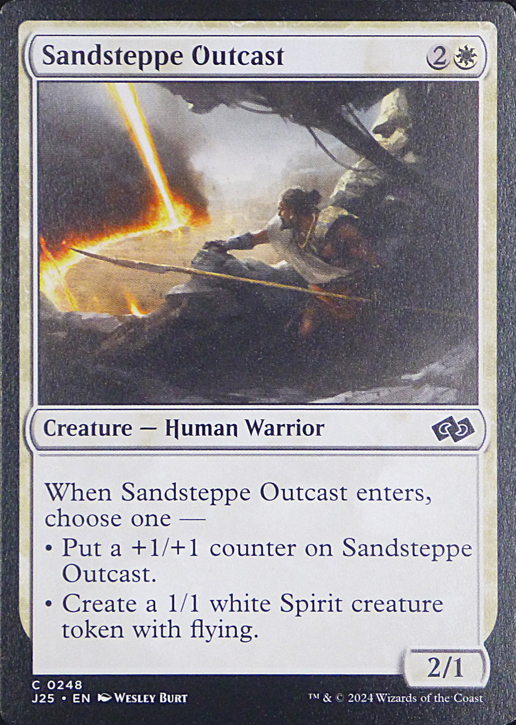 Magic the Gathering: Foundations Jumpstart

Sandsteppe Outcast J25 C0248