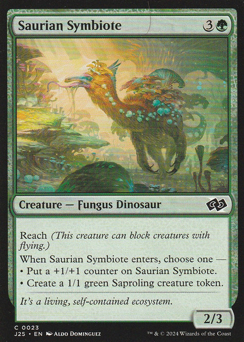 Magic the Gathering: Foundations Jumpstart Saurian Symbiote J25 C0023