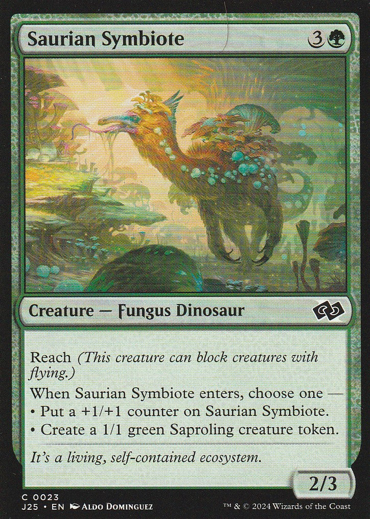 Magic the Gathering: Foundations Jumpstart Saurian Symbiote J25 C0023
