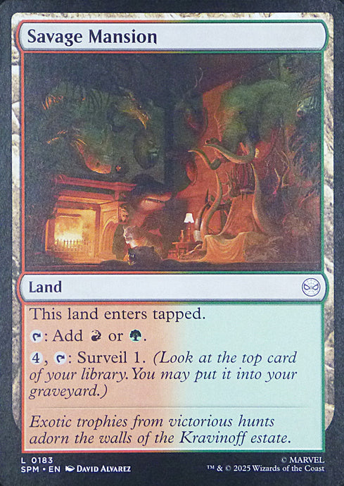 Magic the Gathering: Spider-Man

Savage Mansion SPM L0183