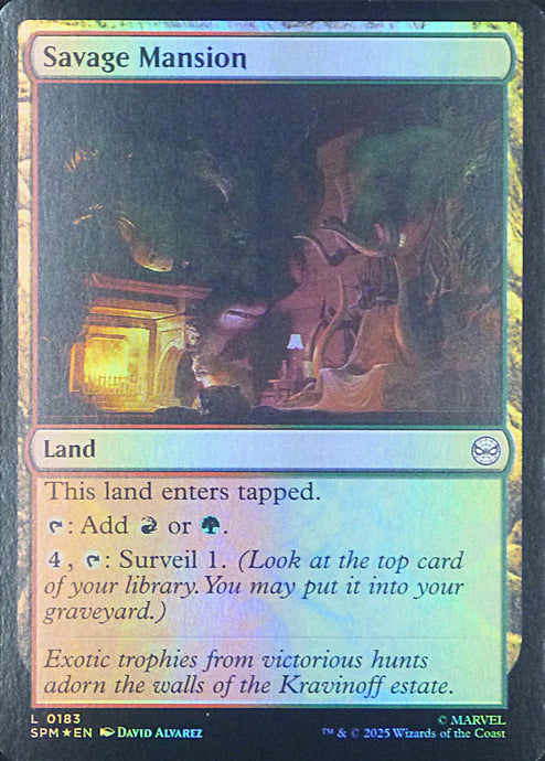 Magic the Gathering: Spider-Man

Savage Mansion SPM L0183 - Foil