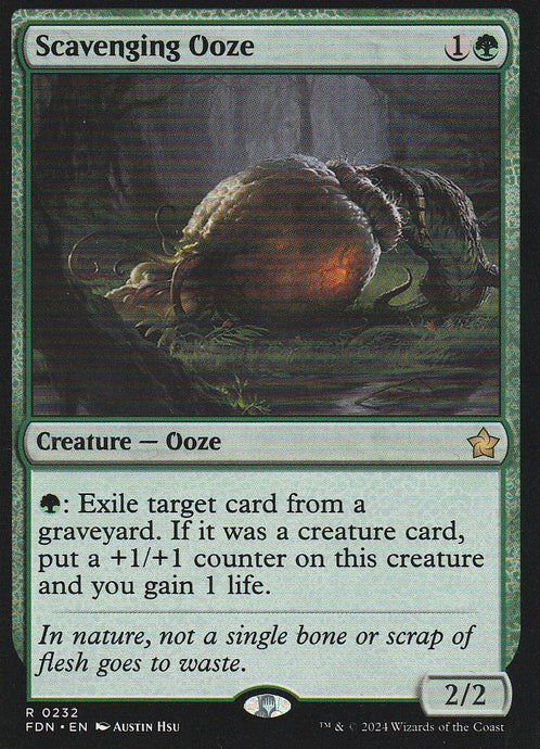 Magic the Gathering: Foundations Scavenging Ooze FDN R0232 Non-Foil