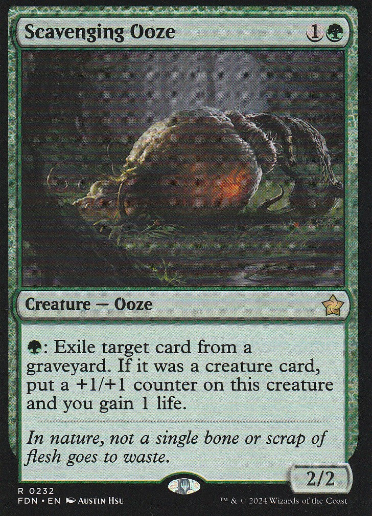 Magic the Gathering: Foundations Scavenging Ooze FDN R0232 Non-Foil