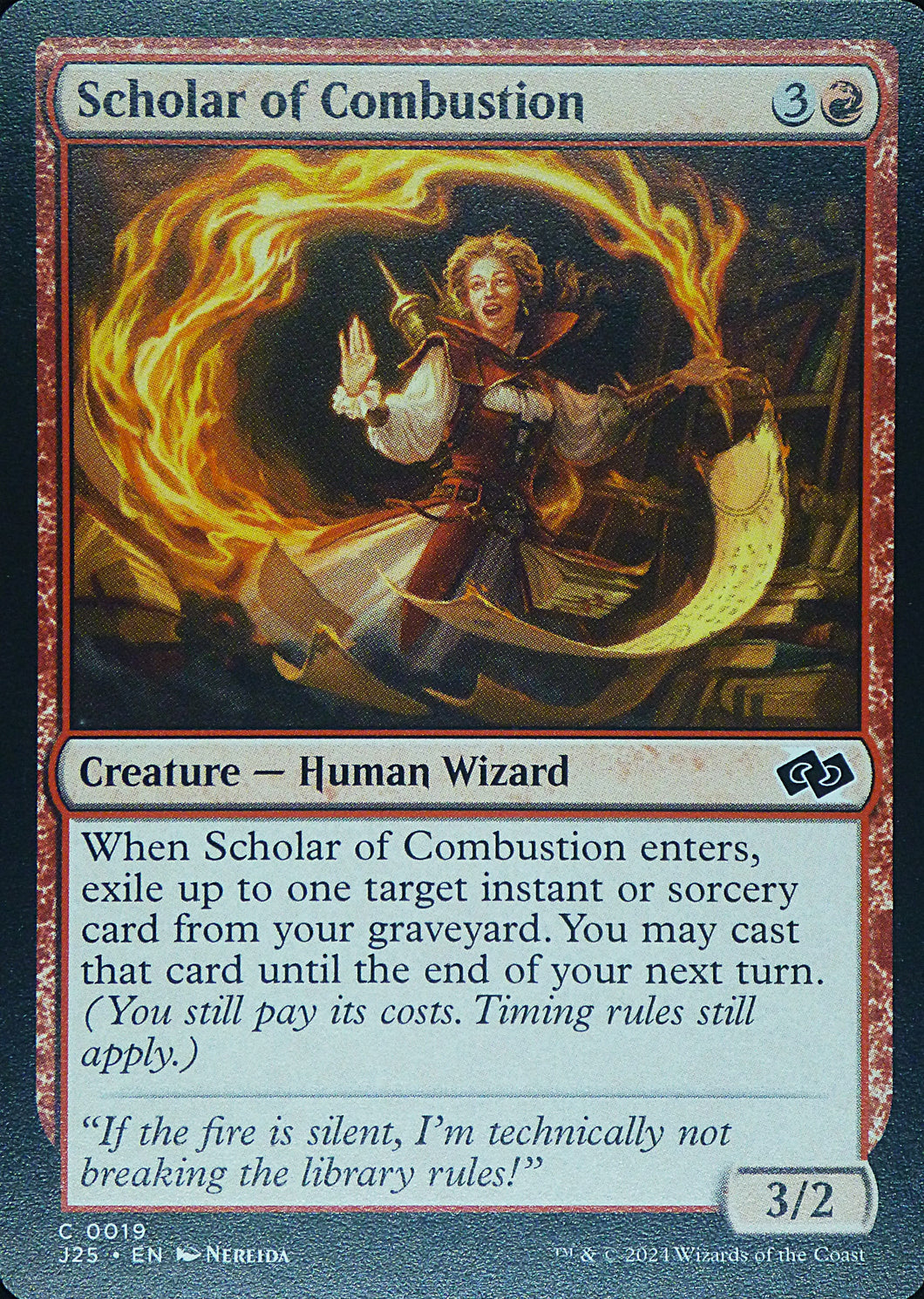 Magic the Gathering: Foundations Jumpstart

Scholar of Combustion J25 C0019