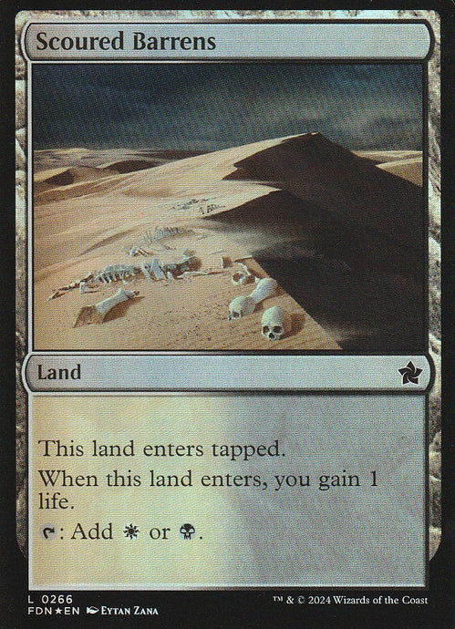 Magic the Gathering: Foundations Scoured Barrens FDN L0266 Foil